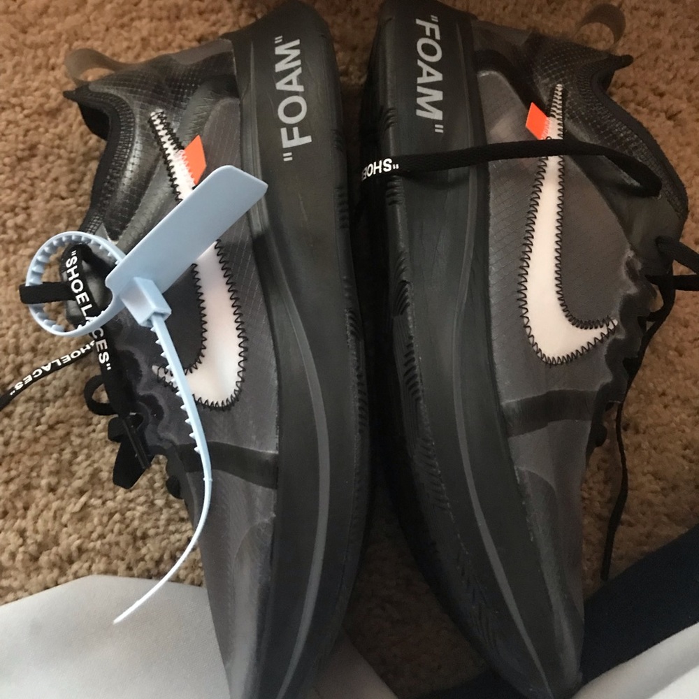 Off white zoom fly nike shoes
